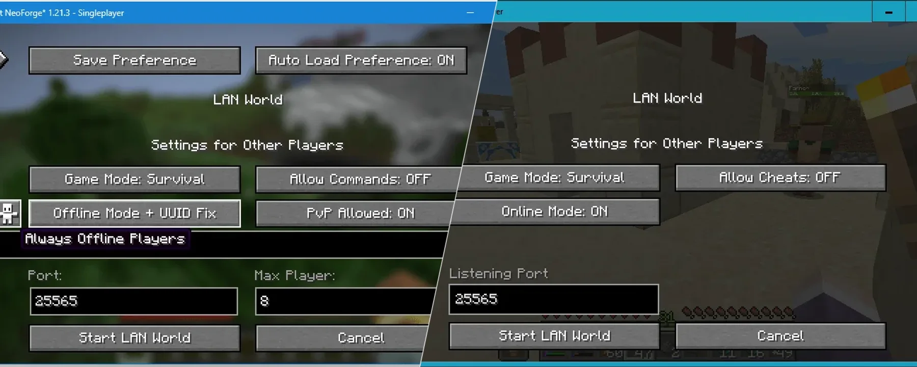 Lan Server Properties — Lan Server Properties screenshots 1–2