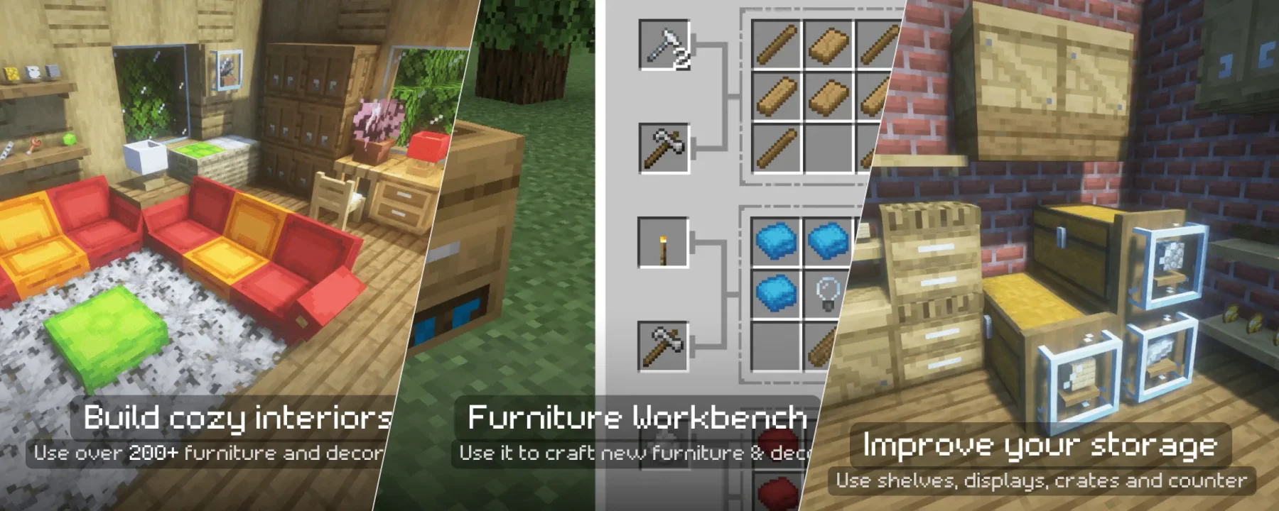 Furnitury - Vanilla Styled Furniture — Furnitury - Vanilla Styled Furniture screenshots 1–3