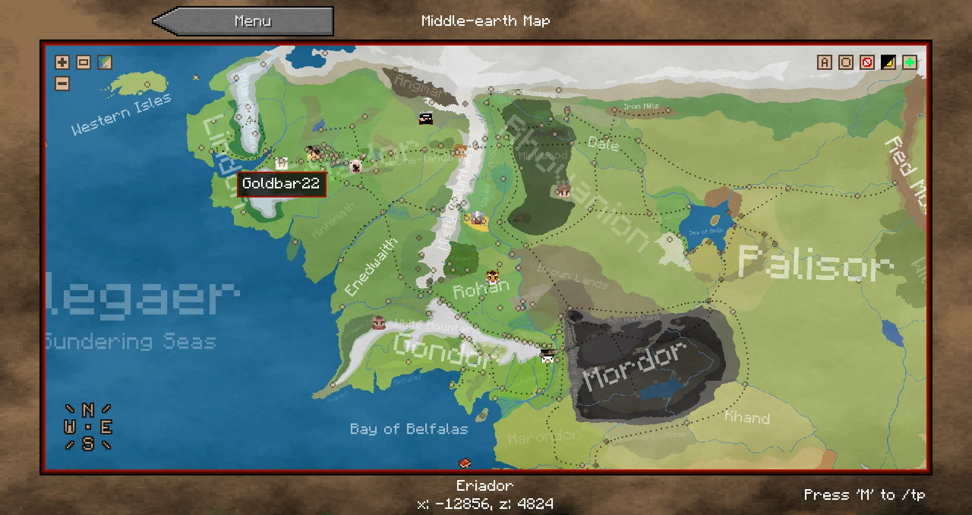 The Lord of the Rings Mod: Legacy — Map