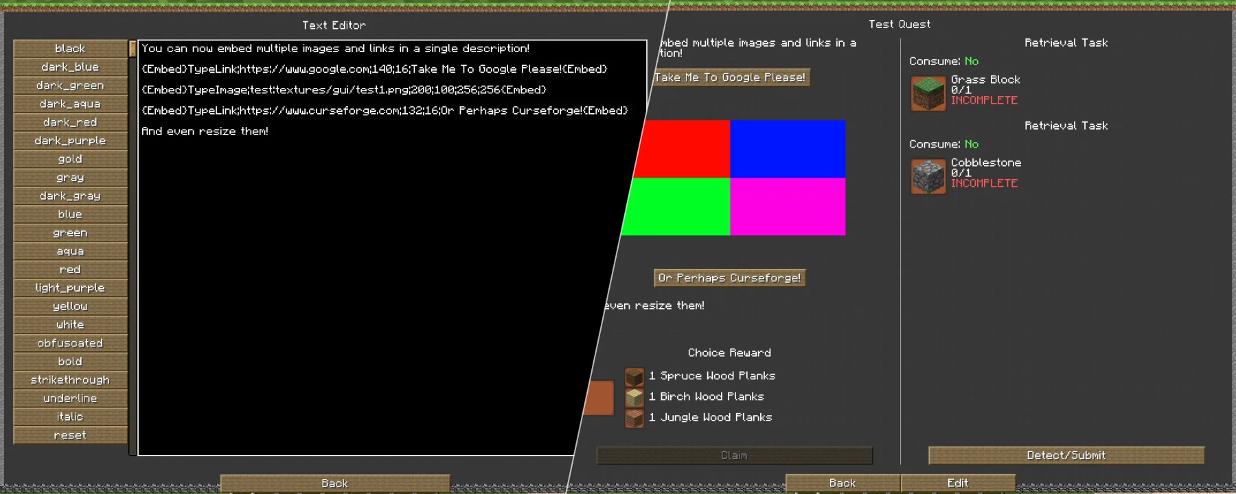 Better Questing Tweaker (BQTweaker) — Better Questing Tweaker (BQTweaker) screenshots 1–2
