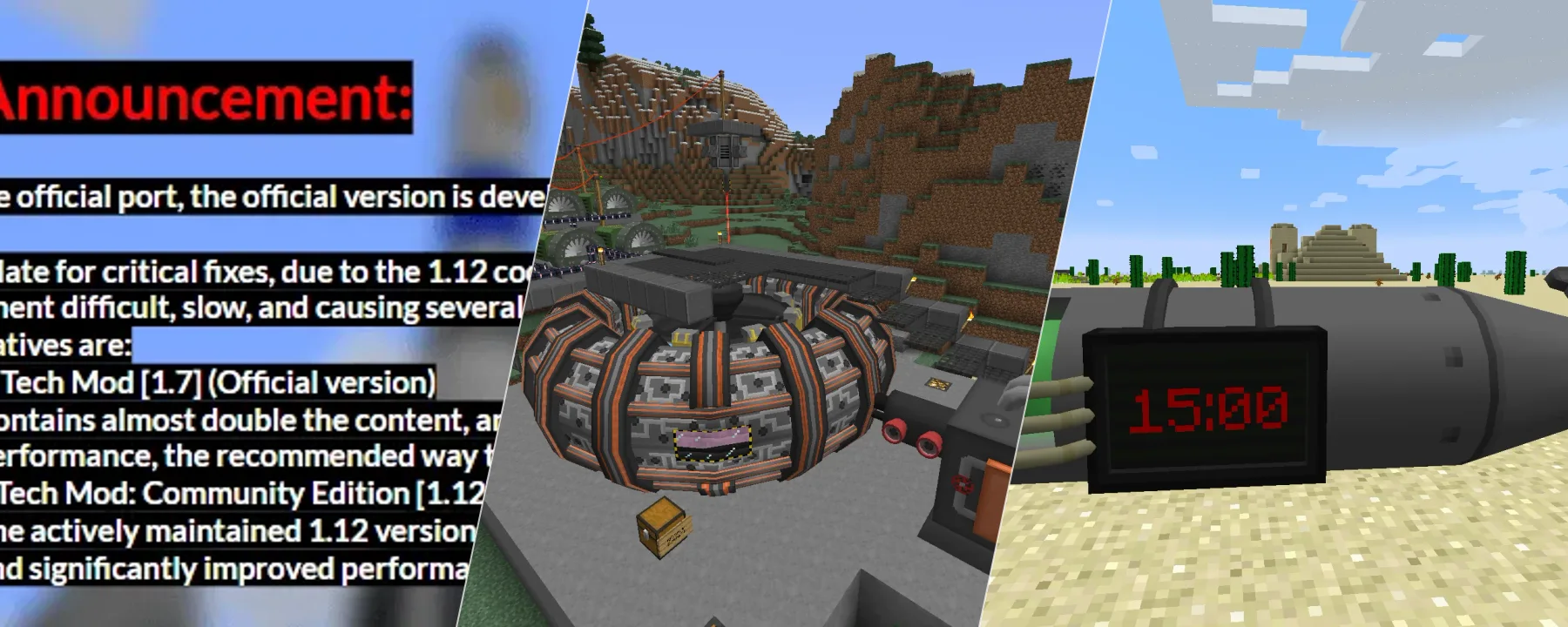 Hbm's Nuclear Tech Mod Reloaded — Hbm's Nuclear Tech Mod Reloaded screenshots 1–3