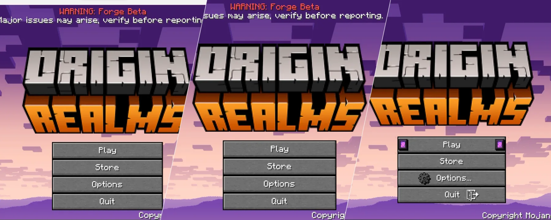 Origin Realms Client — Origin Realms Client screenshots 1–3