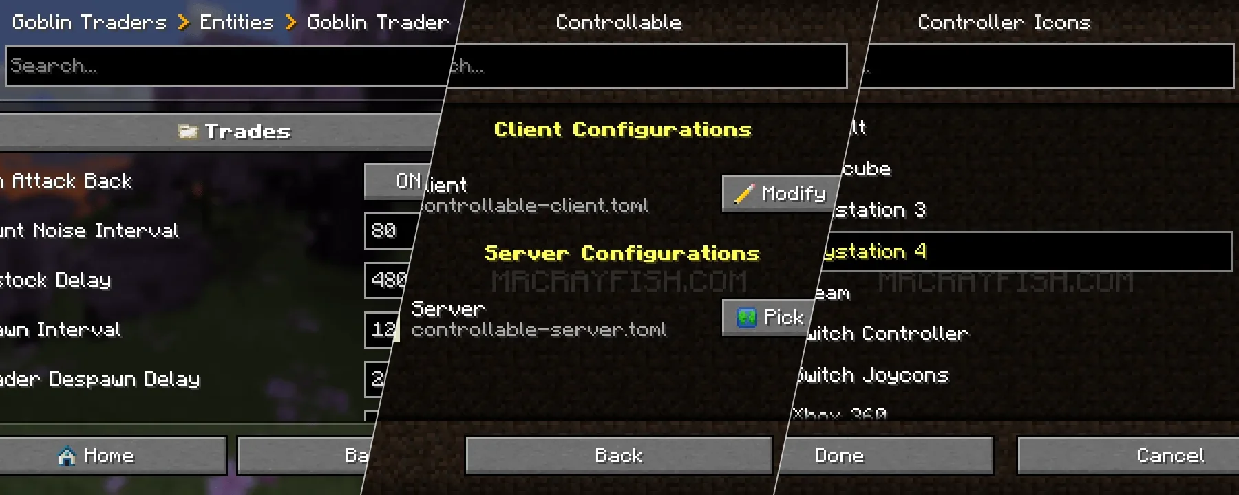 Configured — Configured screenshots 1–3
