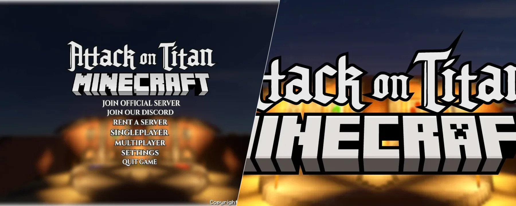 Attack on Titan: Minecraft — Attack on Titan: Minecraft screenshots 1–2