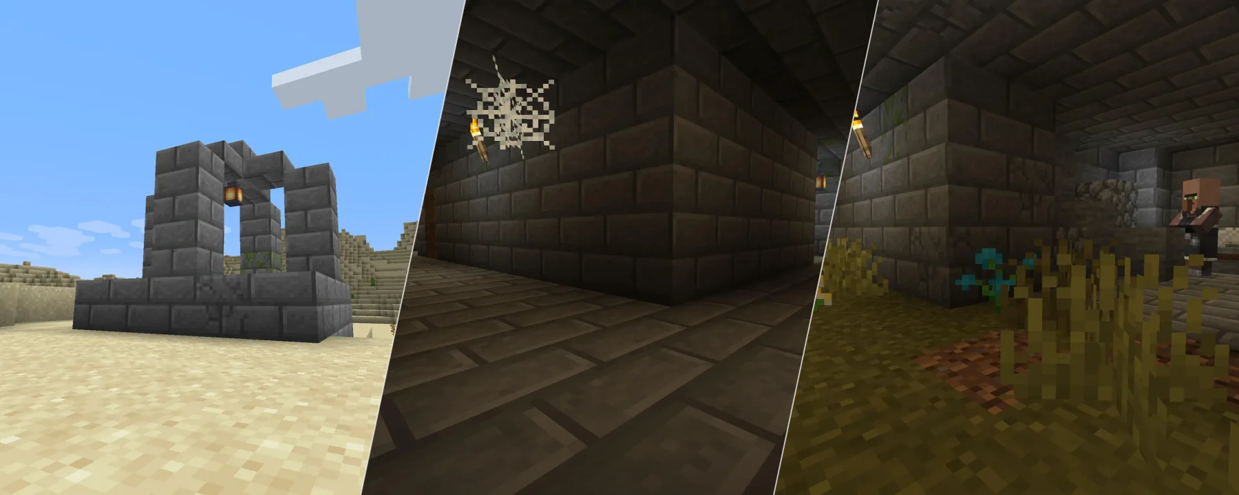 Stoneholm, Underground Villages (NeoForge) — Stoneholm, Underground Villages (NeoForge) screenshots 1–3