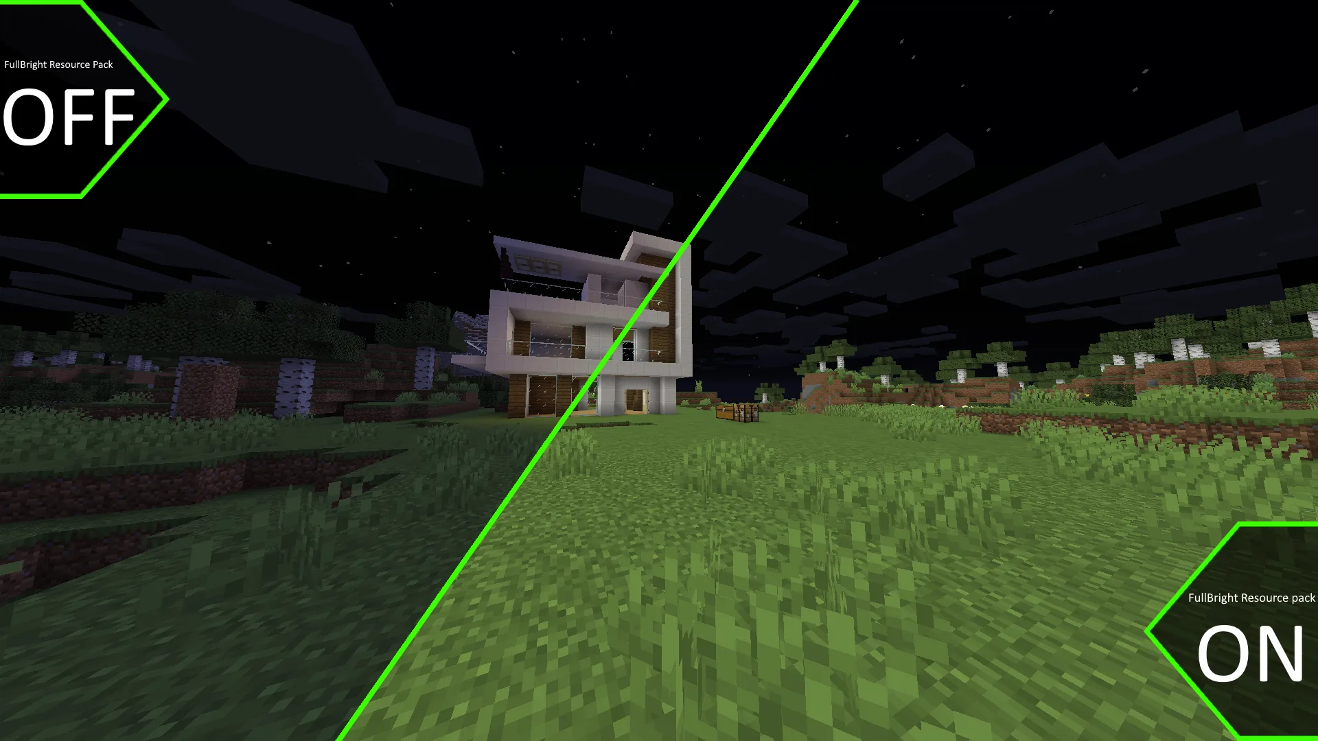 FullBright — FullBright lightmap vs. default lightmap