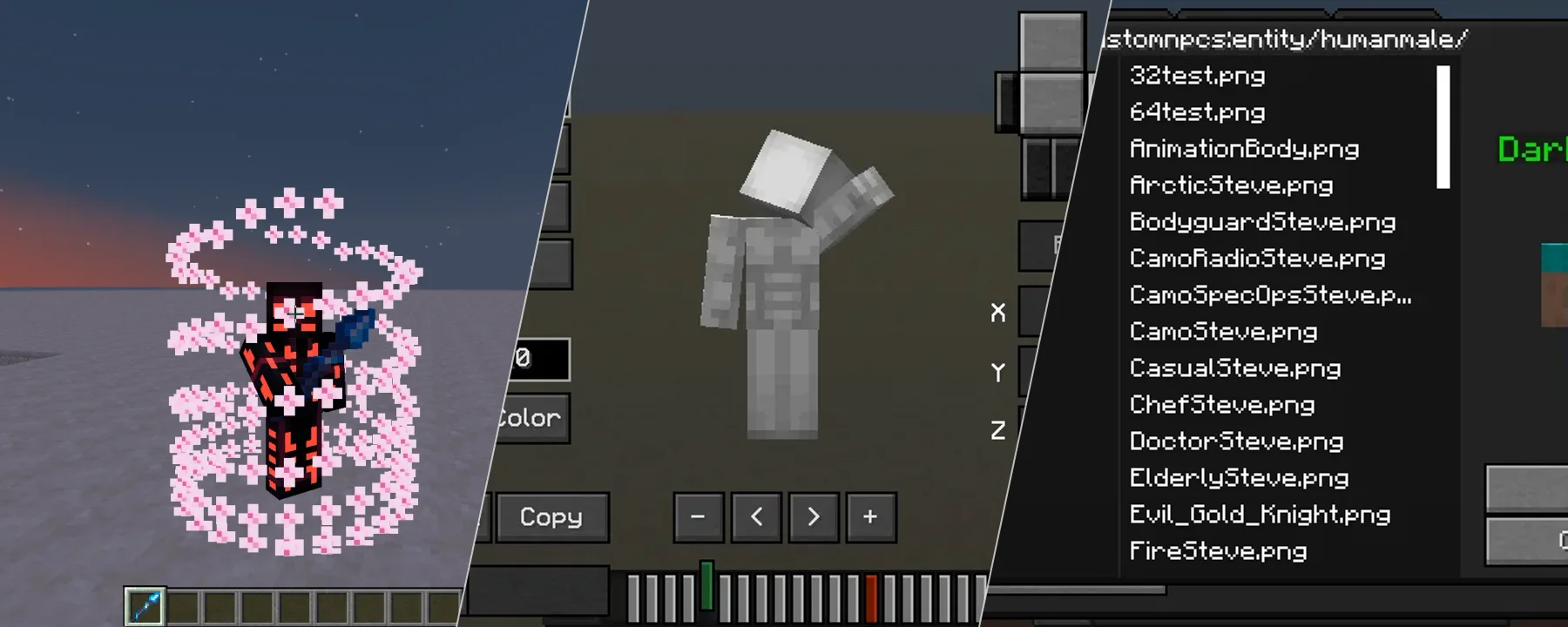 CustomNPC+ — CustomNPC+ screenshots 1–3
