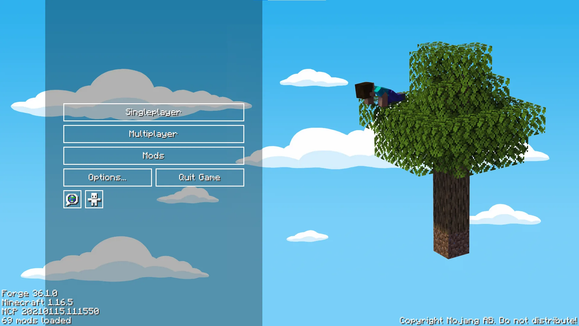 Creative Skyblock — Main Menu