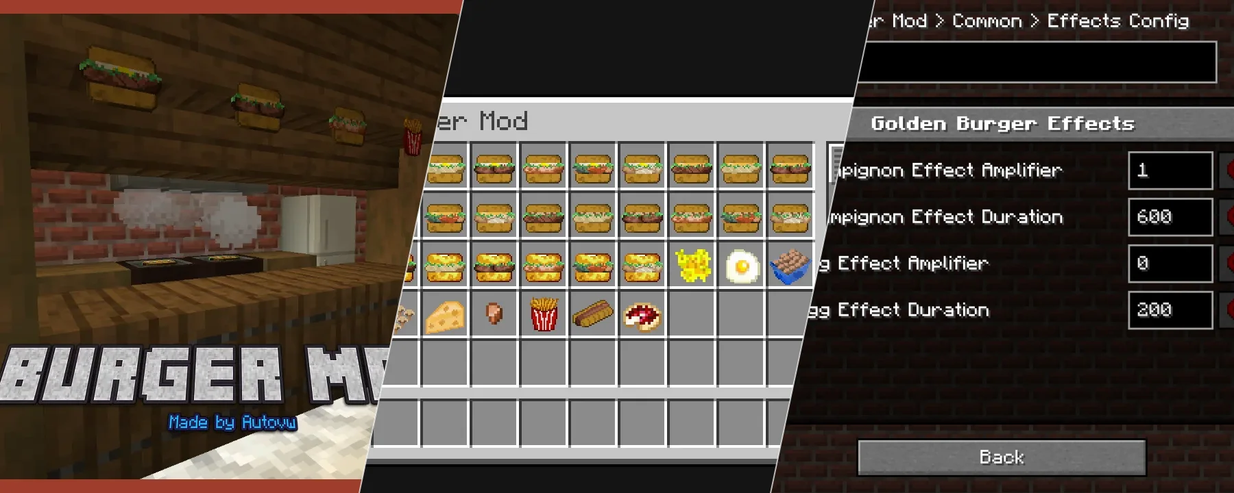 Burger Mod (Forge / NeoForge) — Burger Mod (Forge / NeoForge) screenshots 1–3