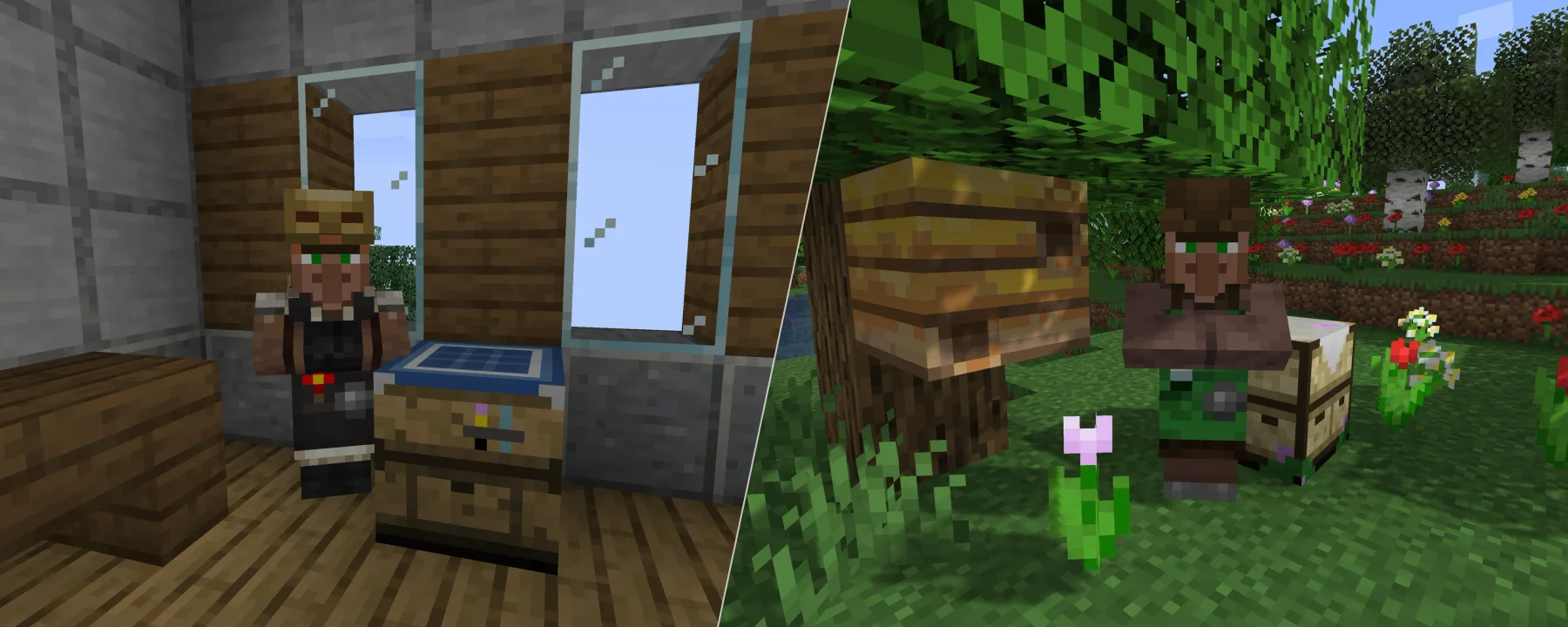 More Villagers [Fabric] — More Villagers [Fabric] screenshots 1–2