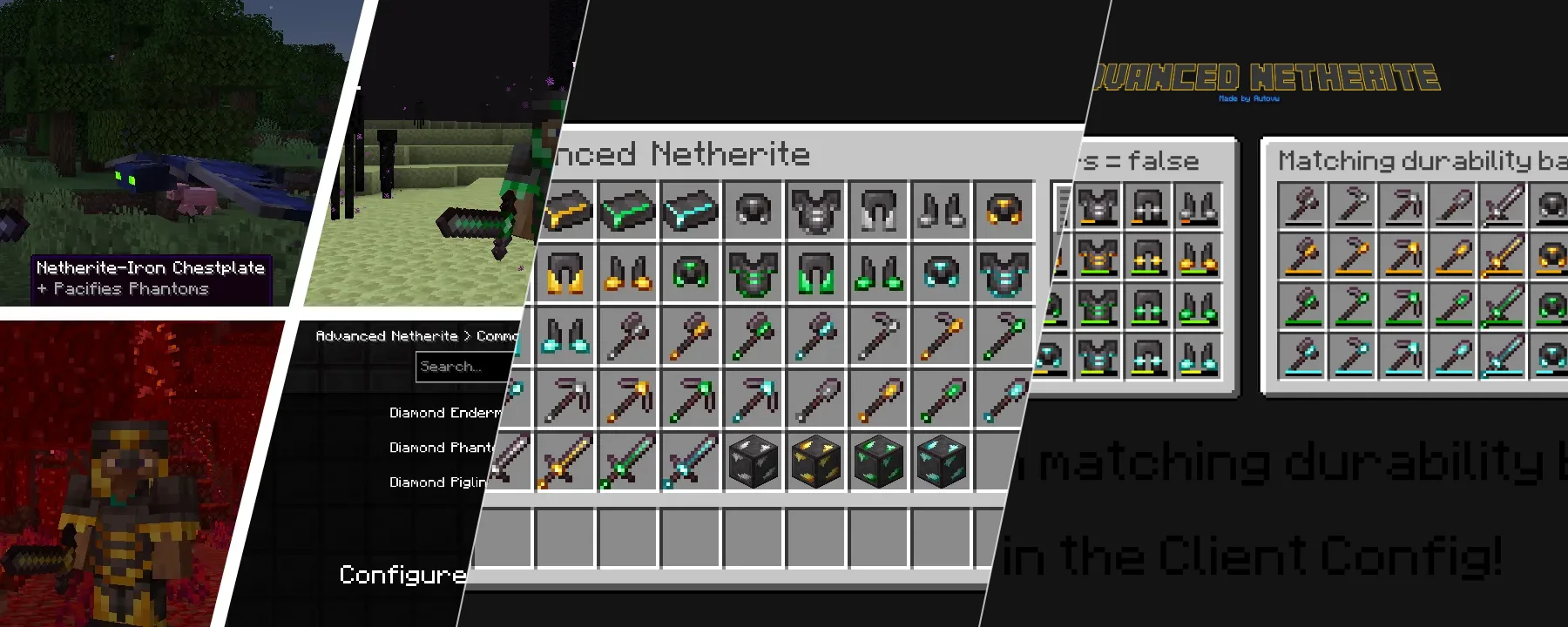 Advanced Netherite (Forge / NeoForge) — Advanced Netherite (Forge / NeoForge) screenshots 1–3