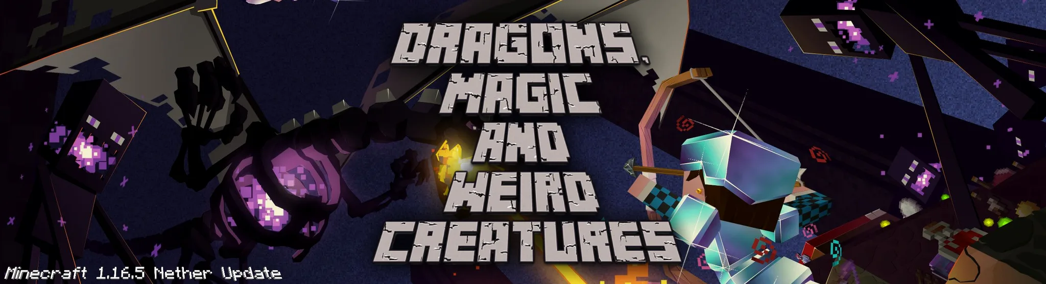 Dragons, Magic and Weird Creatures — Modpack Banner