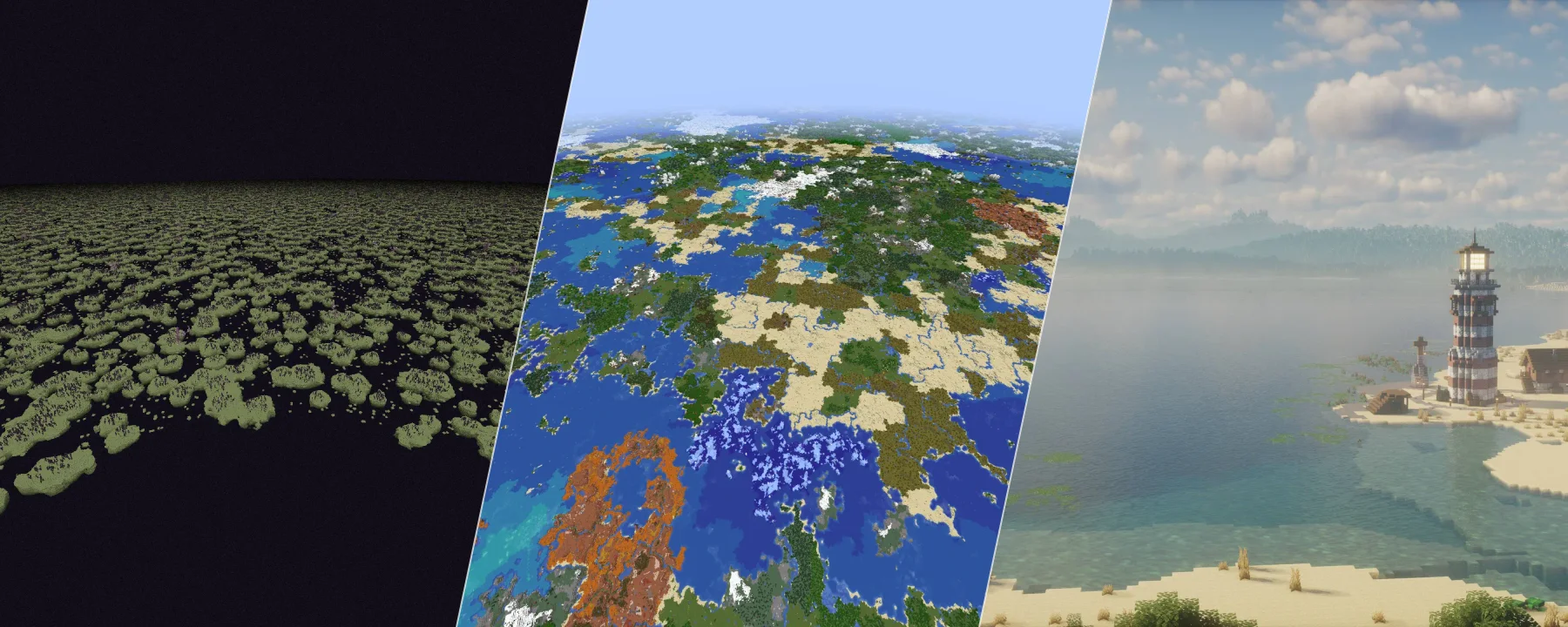 Distant Horizons: A Level of Detail mod — Distant Horizons: A Level of Detail mod screenshots 1–3