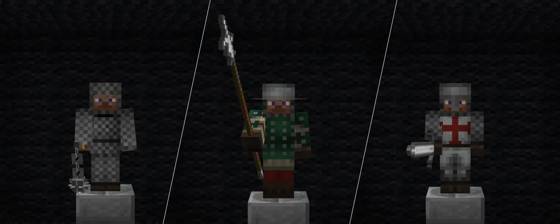 Epic Knights: Shields, Armor and Weapons [Fabric/Forge/NeoForge] — Epic Knights: Shields, Armor and Weapons [Fabric/Forge/NeoForge] screenshots 7–9