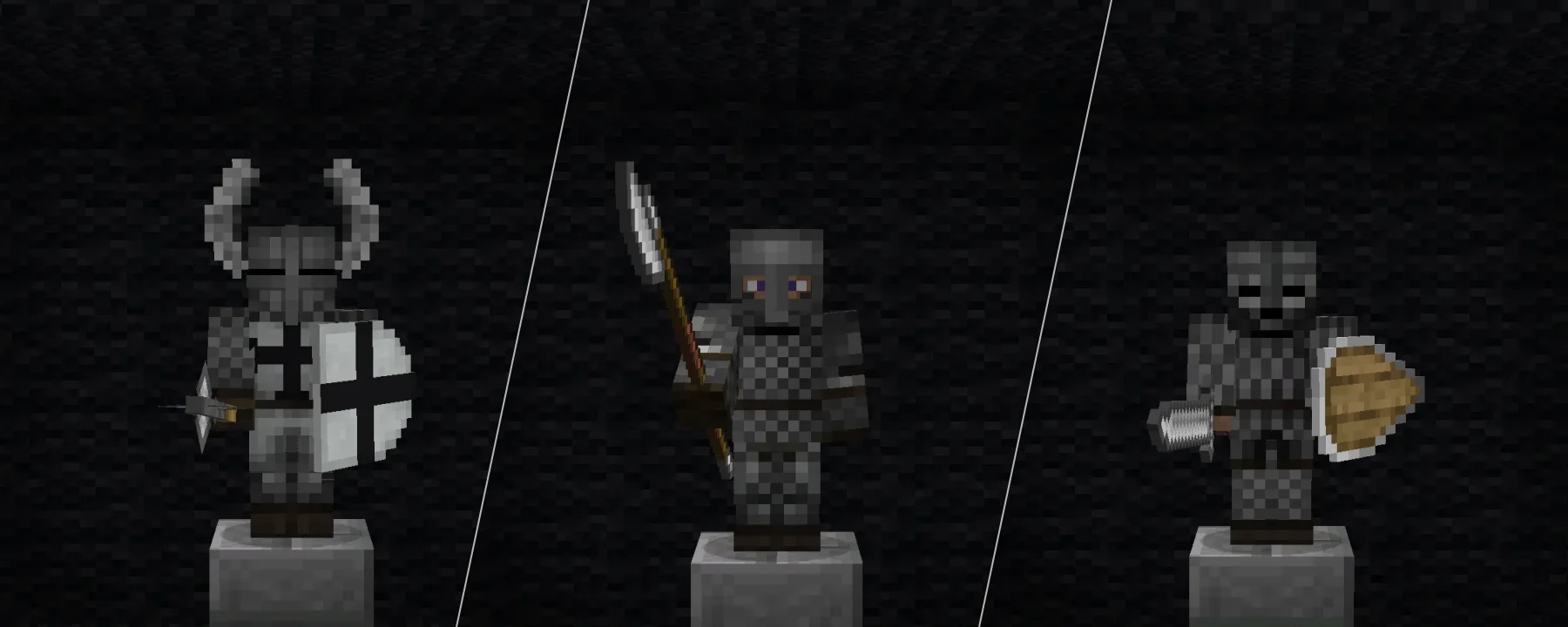Epic Knights: Shields, Armor and Weapons [Fabric/Forge/NeoForge] — Epic Knights: Shields, Armor and Weapons [Fabric/Forge/NeoForge] screenshots 10–12