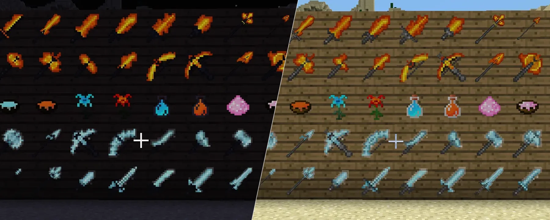 Animated And Emissive: Ice and Fire and Spartan Weaponry — Animated And Emissive: Ice and Fire and Spartan Weaponry screenshots 4–5