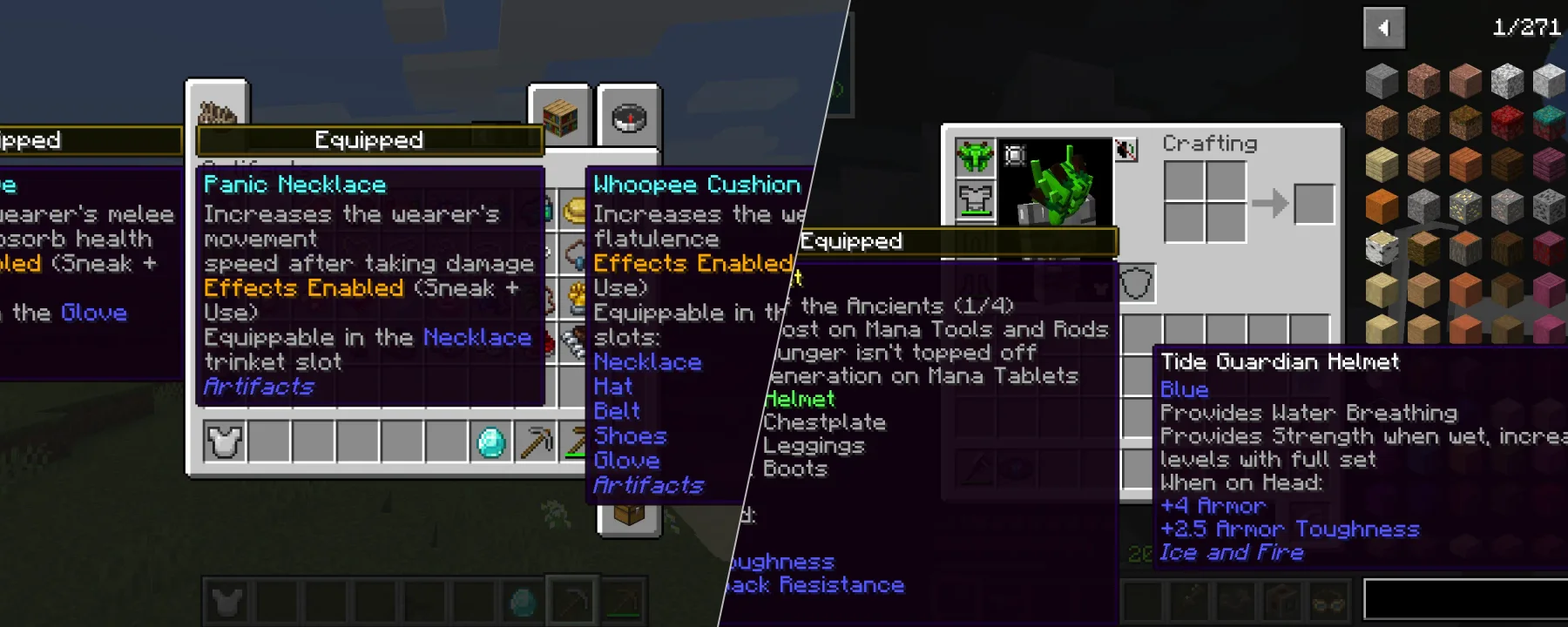 Equipment Compare [Fabric] — Equipment Compare [Fabric] screenshots 1–2