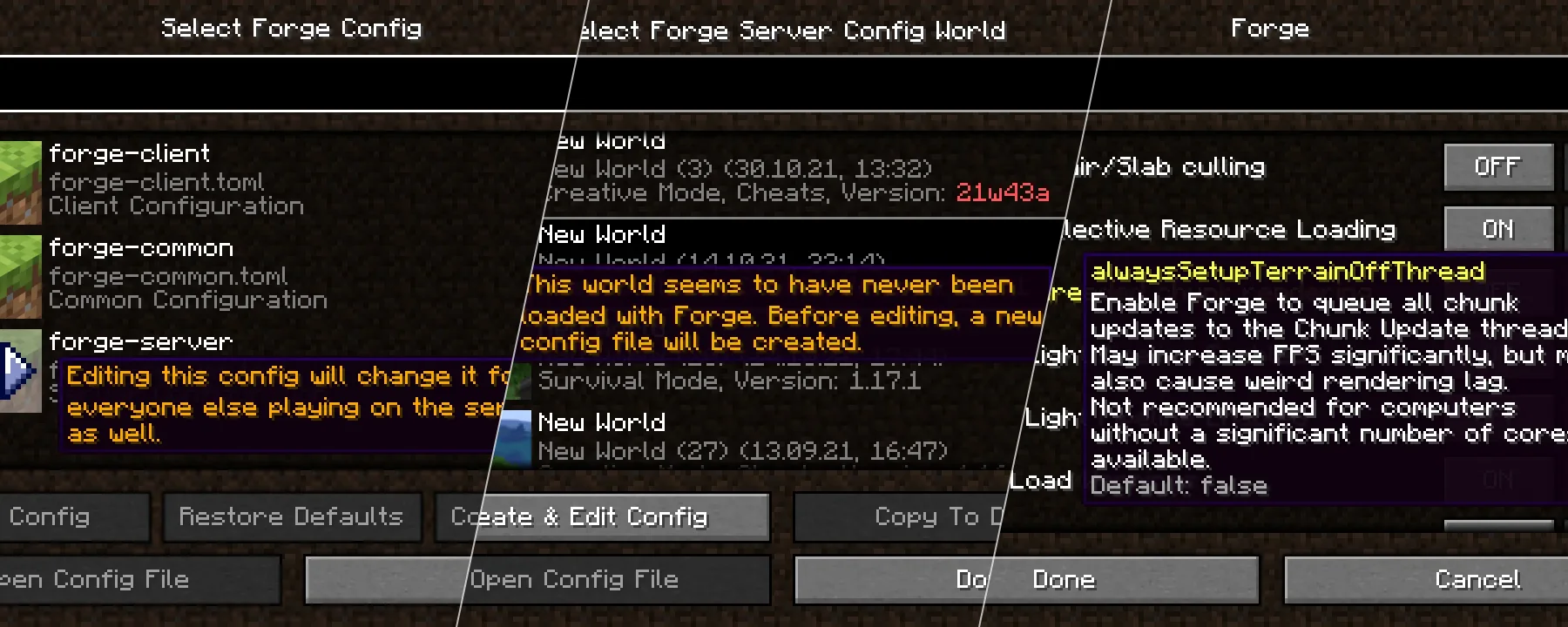 Forge Config Screens [Archived] — Forge Config Screens [Archived] screenshots 1–3