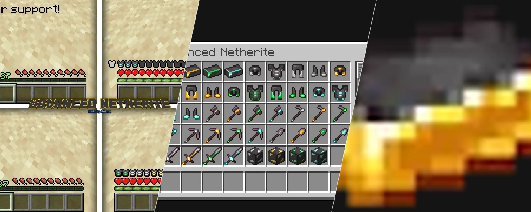 Advanced Netherite (Fabric) — Advanced Netherite (Fabric) screenshots 1–3