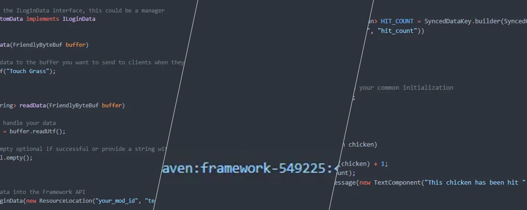 Framework — Framework screenshots 1–3
