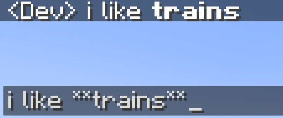 Chat Colors — Example
