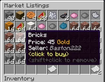 GlobalMarket — Listings Window