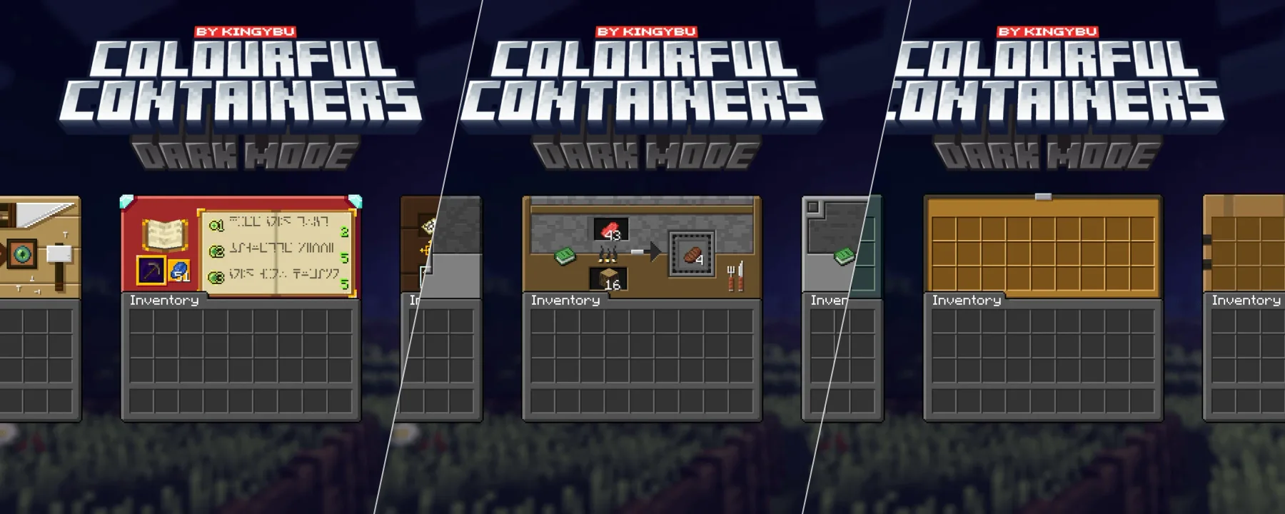 Colourful Containers Dark Mode GUI — Colourful Containers Dark Mode GUI screenshots 1–3