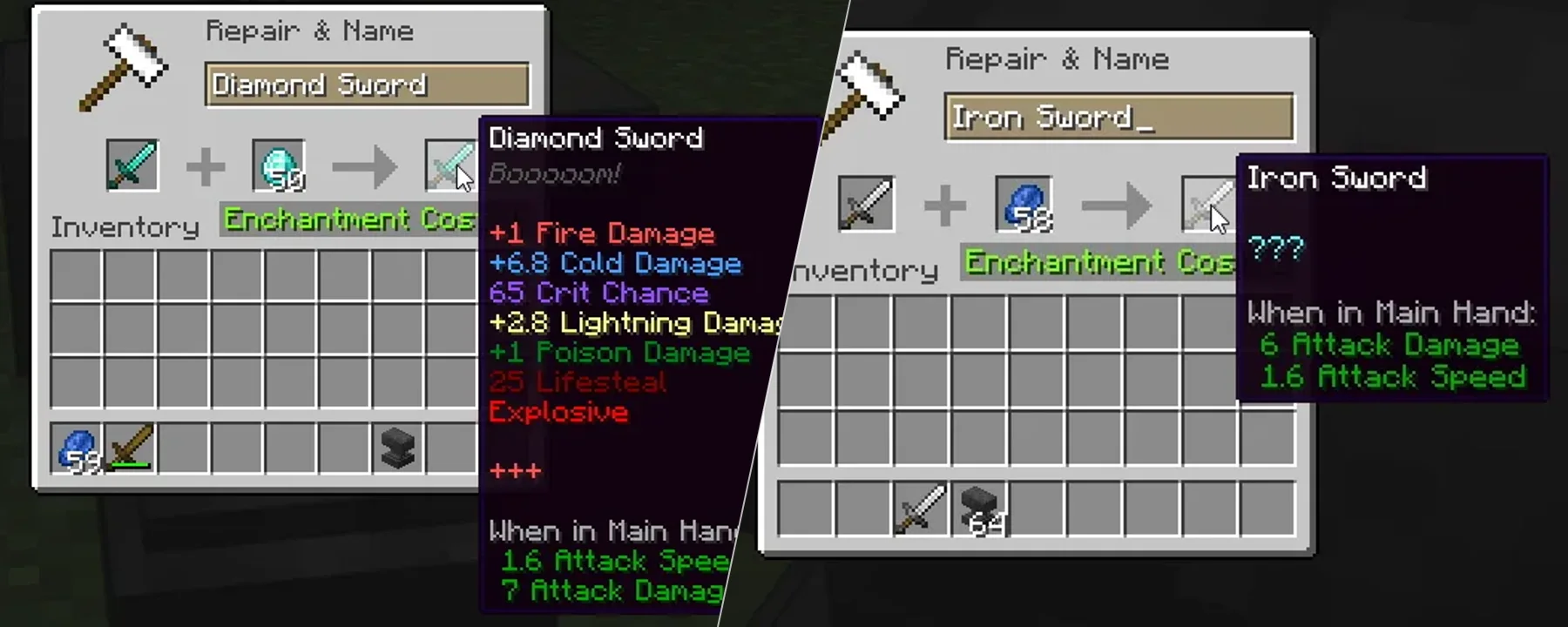 Spoorn Weapon Attributes [Fabric/Forge] — Spoorn Weapon Attributes [Fabric/Forge] screenshots 1–2
