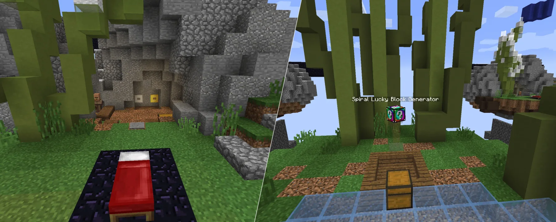 Popularmmos lucky block bedwars — Popularmmos lucky block bedwars screenshots 1–2