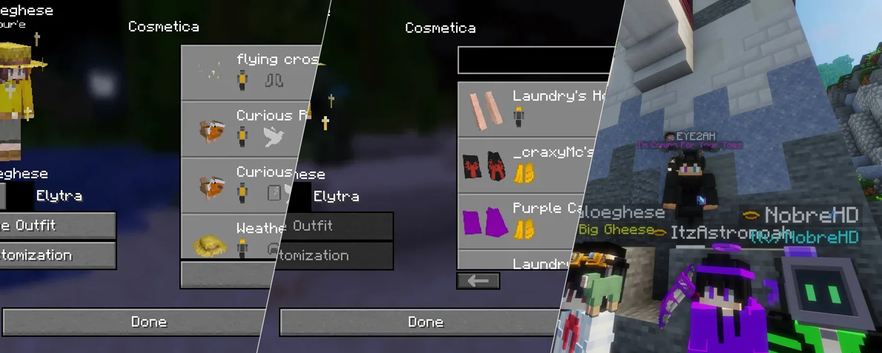 Cosmetica — Cosmetica screenshots 1–3