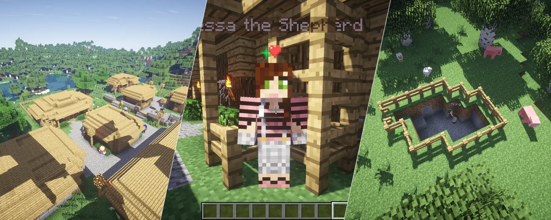 Minecraft Comes Alive (MCA) — Minecraft Comes Alive (MCA) screenshots 1–3