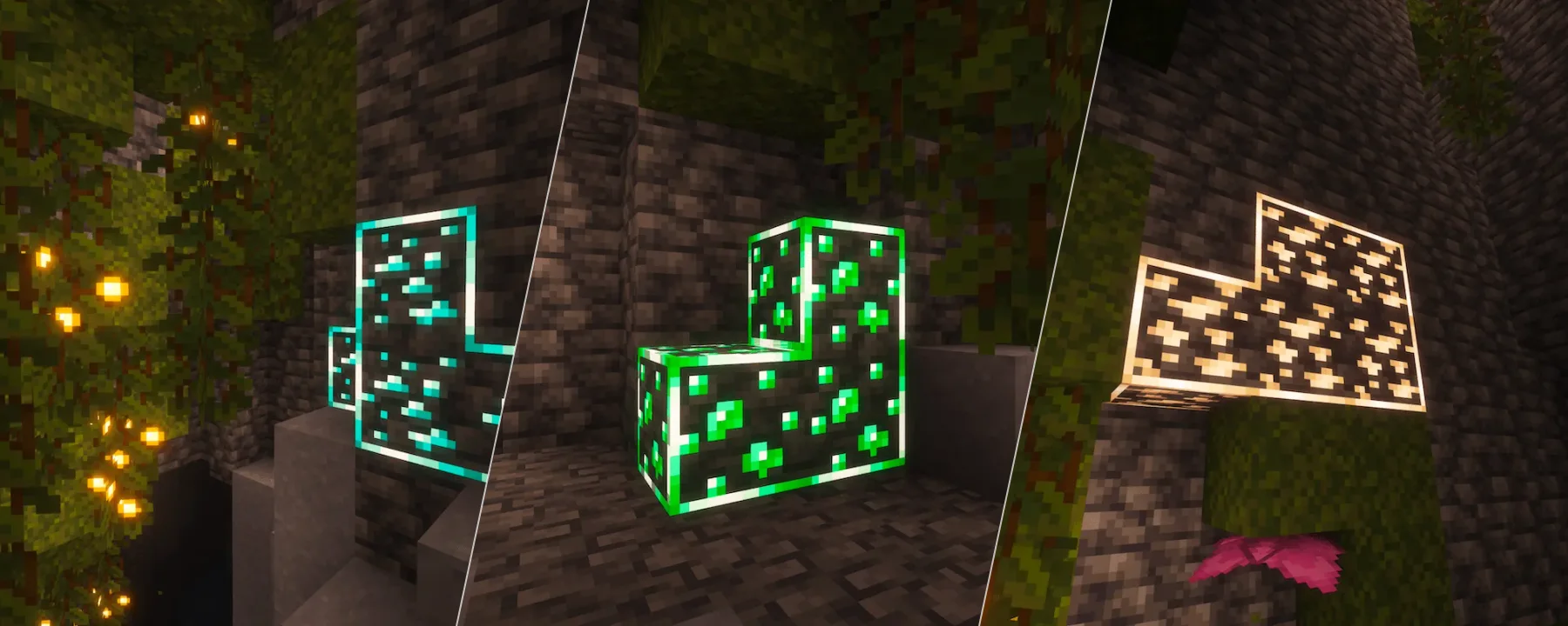 New Glowing Ores — New Glowing Ores screenshots 1–3