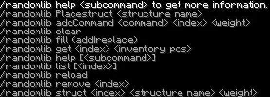 RandomLib — /randomlib help