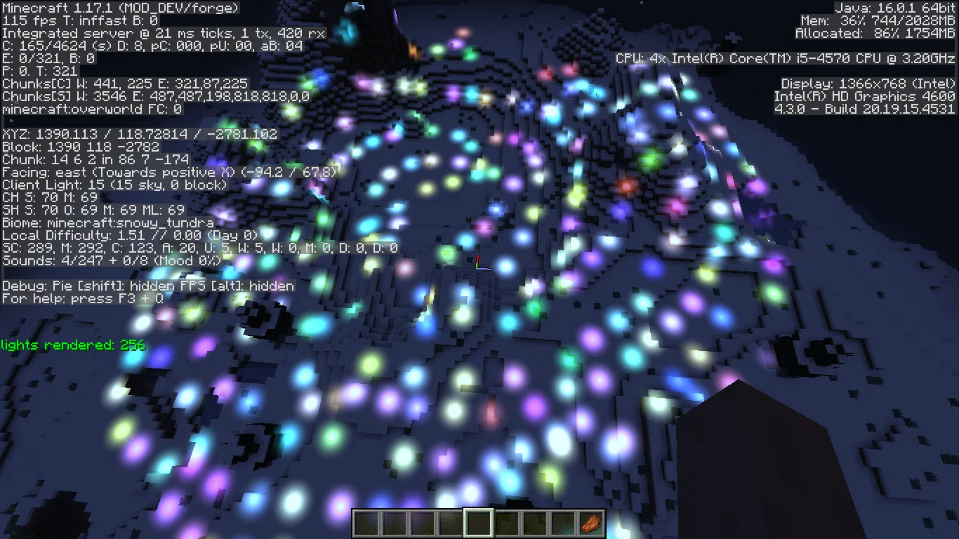 BraincellAPI — 256 point lights