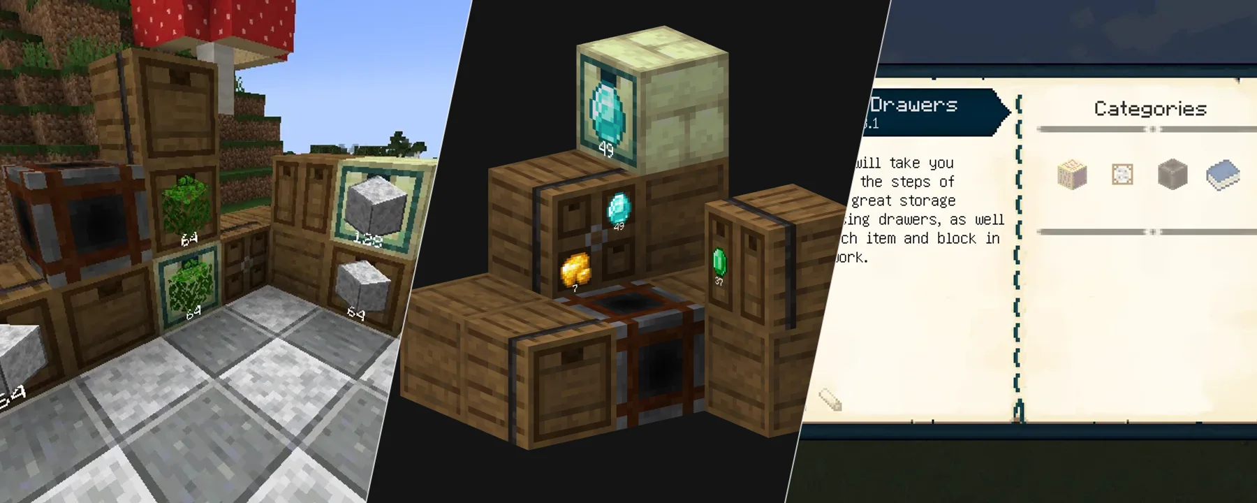 Extended Drawers — Extended Drawers screenshots 1–3
