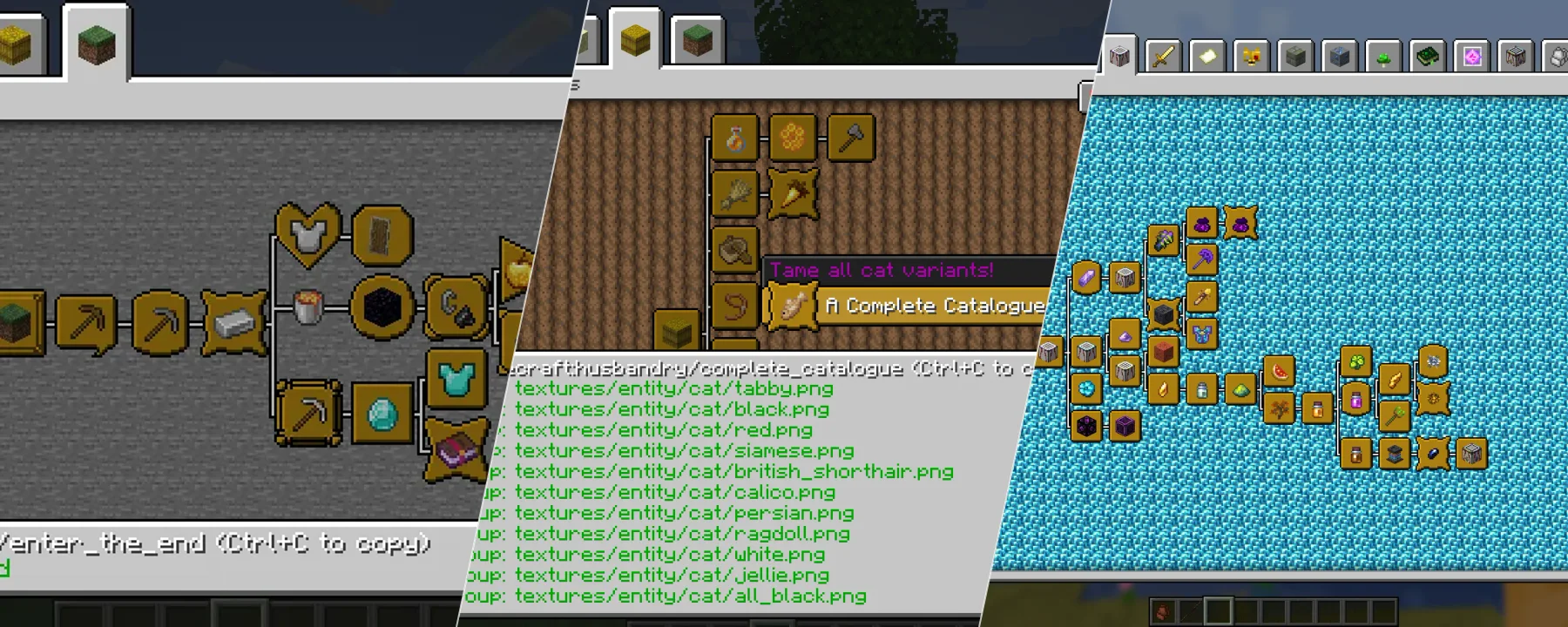 Paginated Advancements & Custom Frames — Paginated Advancements & Custom Frames screenshots 1–3