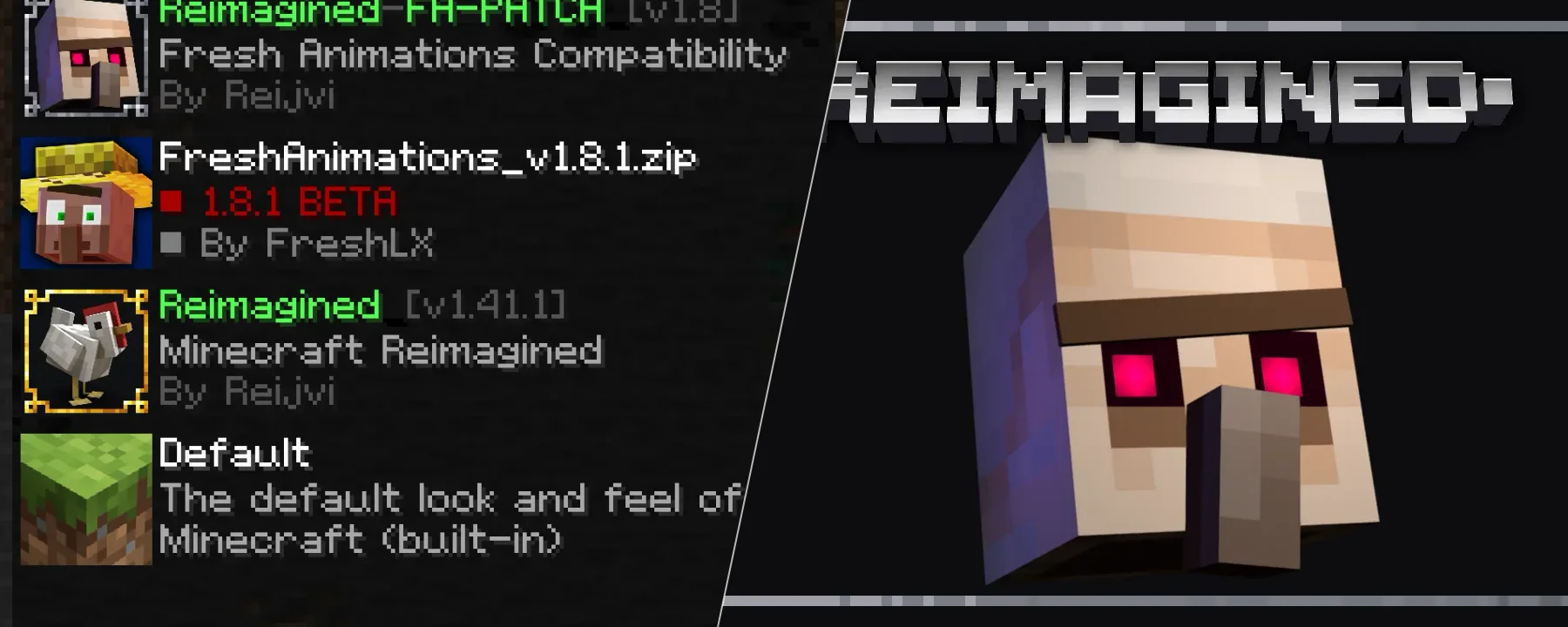 Reimagined | Fresh Animations Patch — Reimagined | Fresh Animations Patch screenshots 1–2