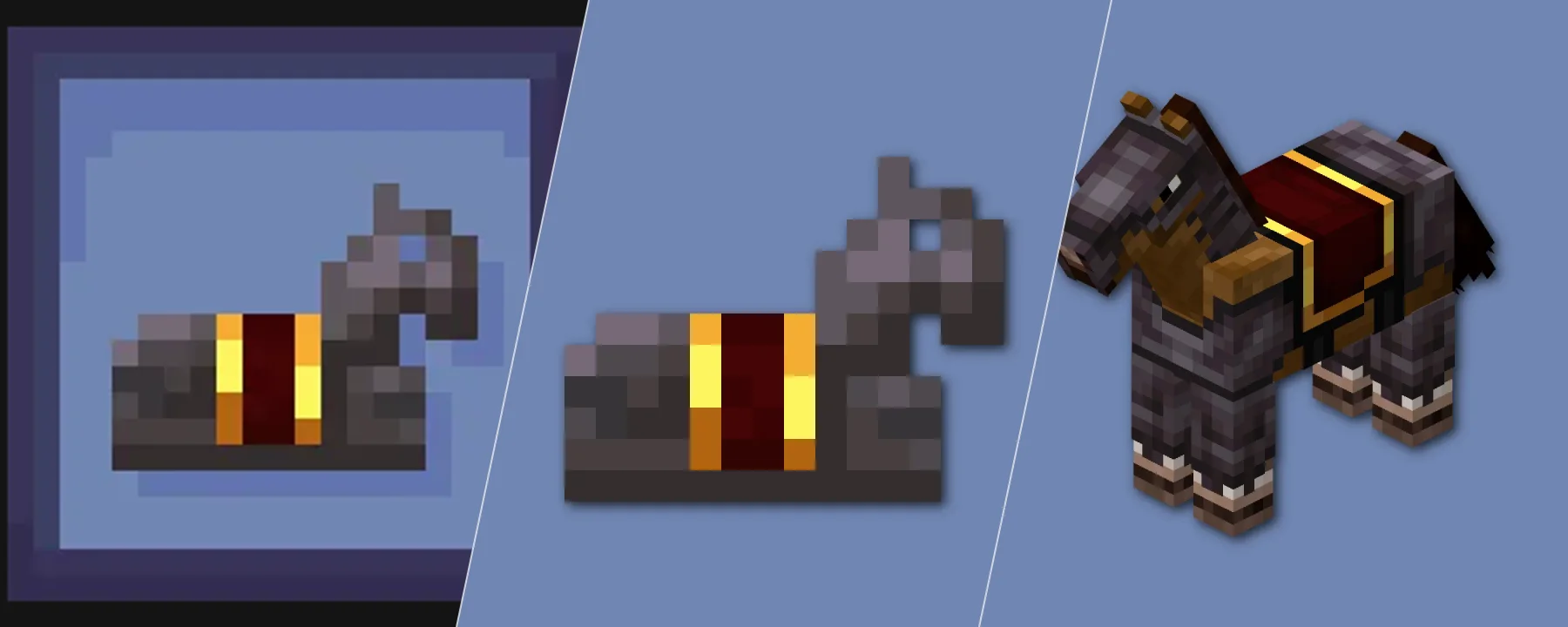 Simple Netherite Horse Armor — Simple Netherite Horse Armor screenshots 1–3