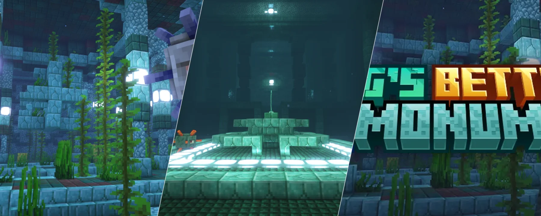 YUNG's Better Ocean Monuments (Fabric) — YUNG's Better Ocean Monuments (Fabric) screenshots 1–3