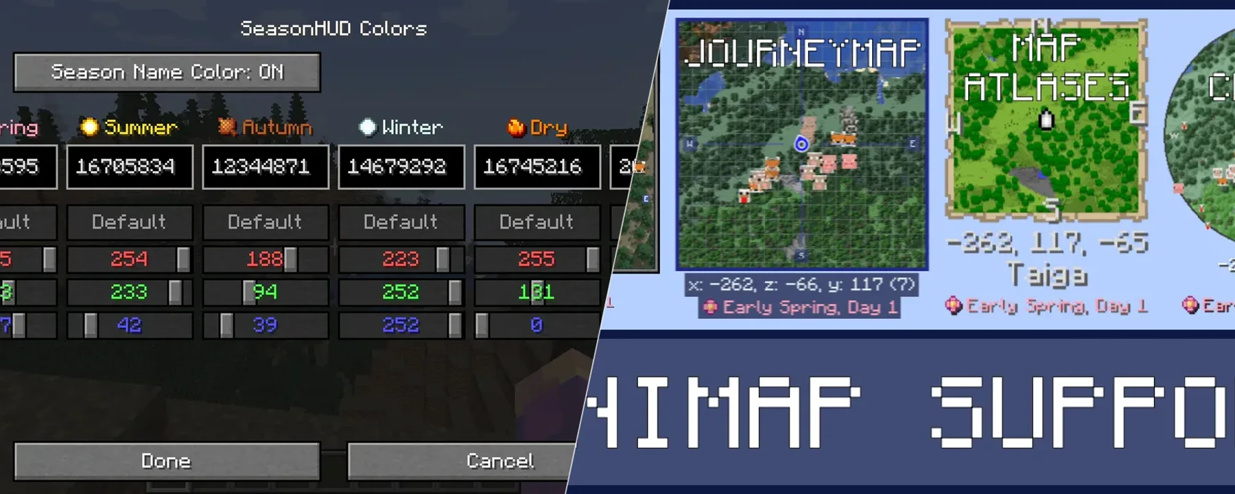 SeasonHud — SeasonHud screenshots 1–2