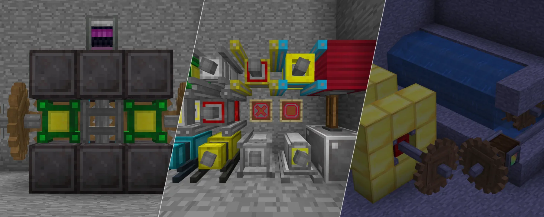 Create: Electric Stonks — Create: Electric Stonks screenshots 1–3