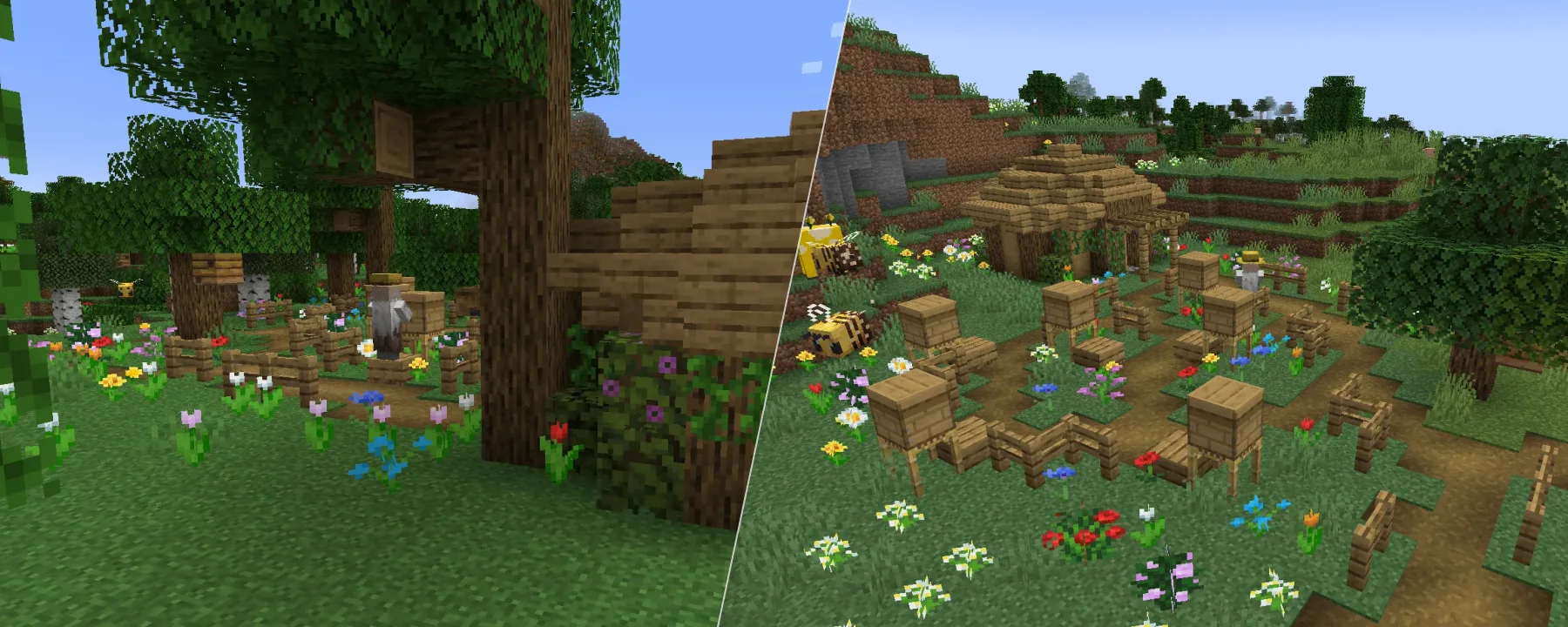 Friends&Foes - Beekeeper Hut (Forge/NeoForge) — Friends&Foes - Beekeeper Hut (Forge/NeoForge) screenshots 1–2