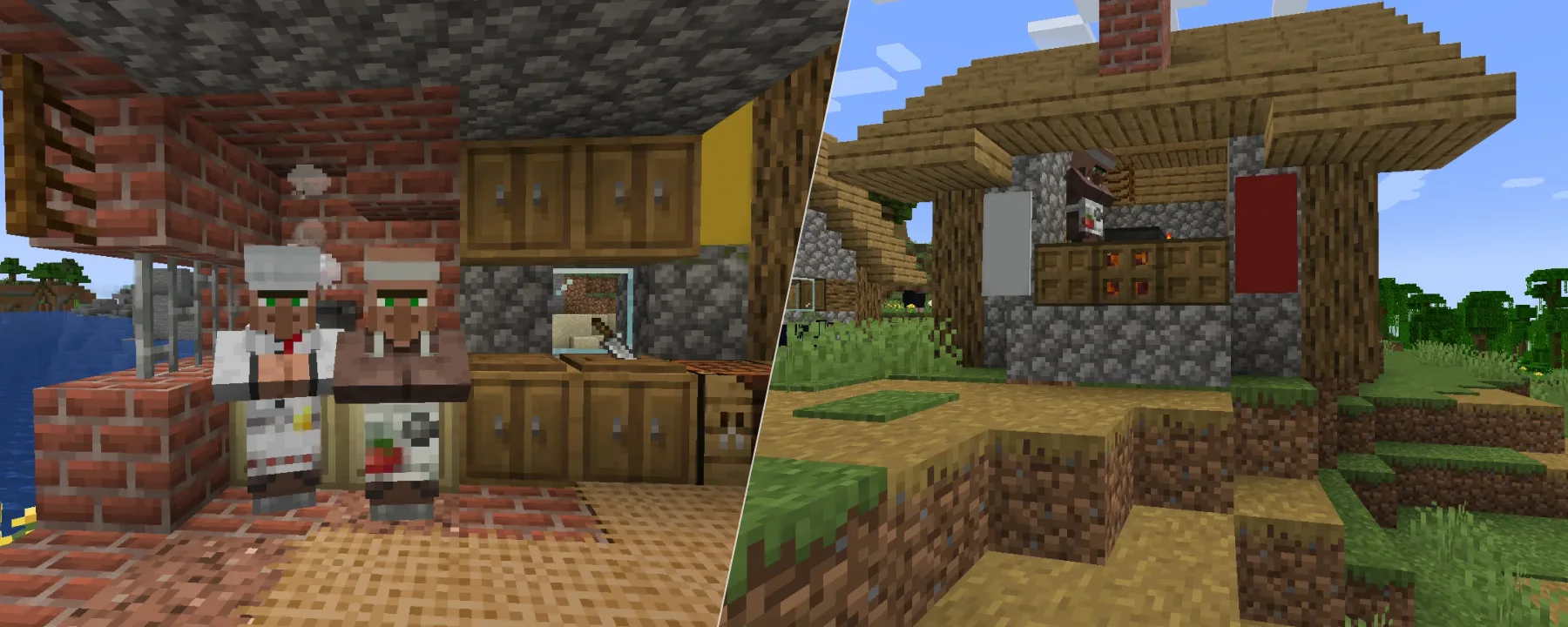 Chef's Delight [Fabric] - Farmer's Delight Villagers — Chef's Delight [Fabric] - Farmer's Delight Villagers screenshots 1–2