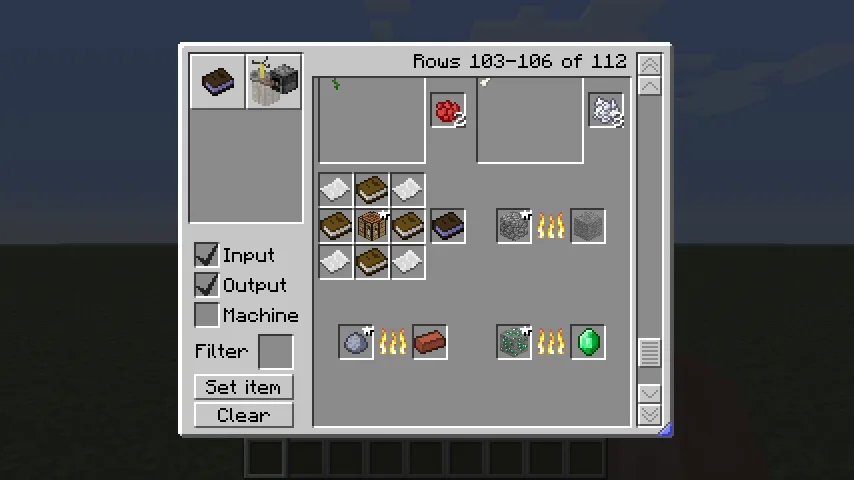 CraftGuide — GUI and recipe