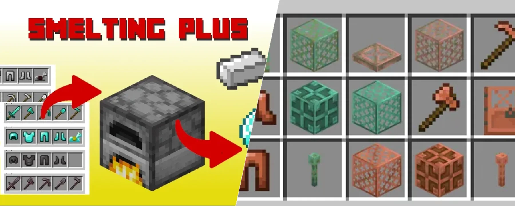 Smelting Plus [Fabric & Forge] — Smelting Plus [Fabric & Forge] screenshots 1–2