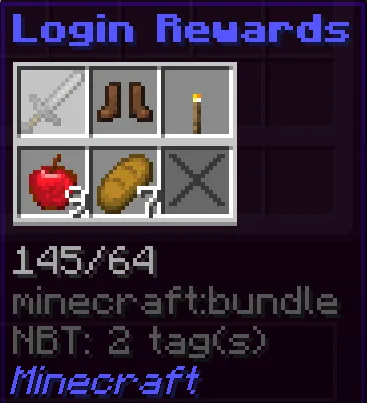 DarkStarter - RPG Starter Login Item Rewards — Items