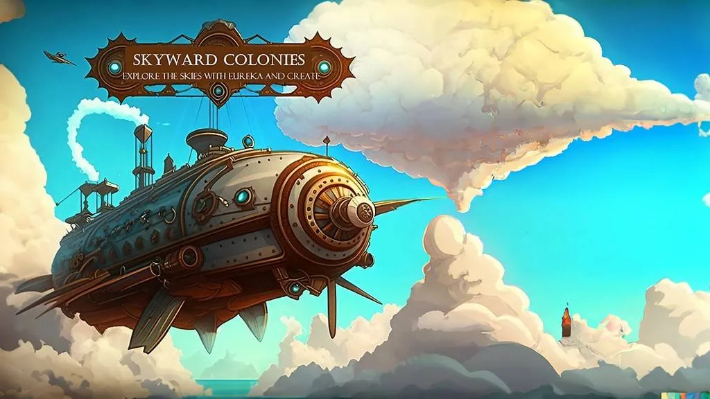 Skyward Colonies: Explore the Skies with Eureka and Create — Title Screen