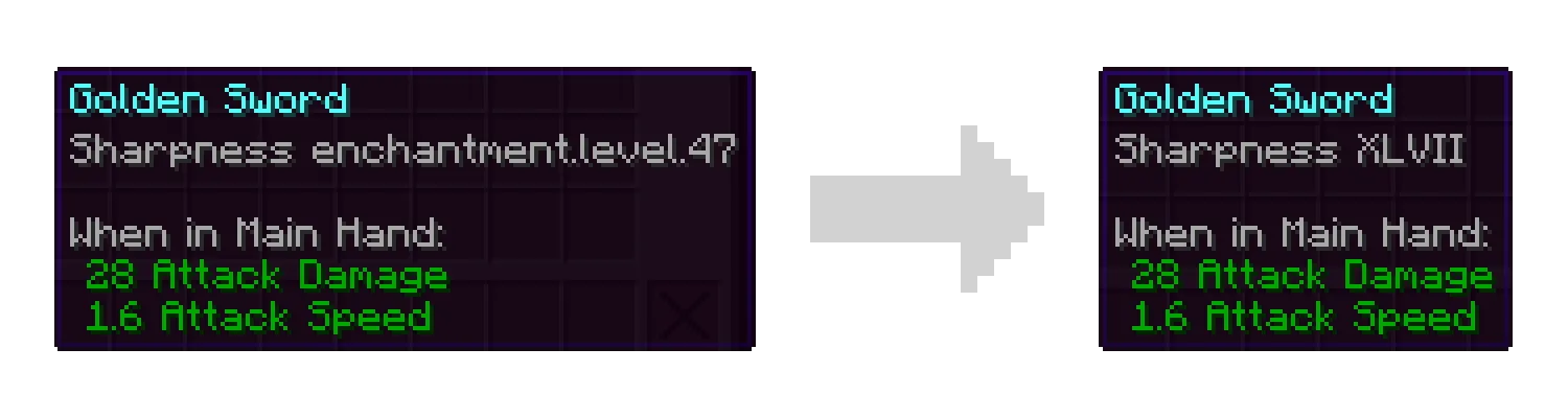Level Text Fix — Example
