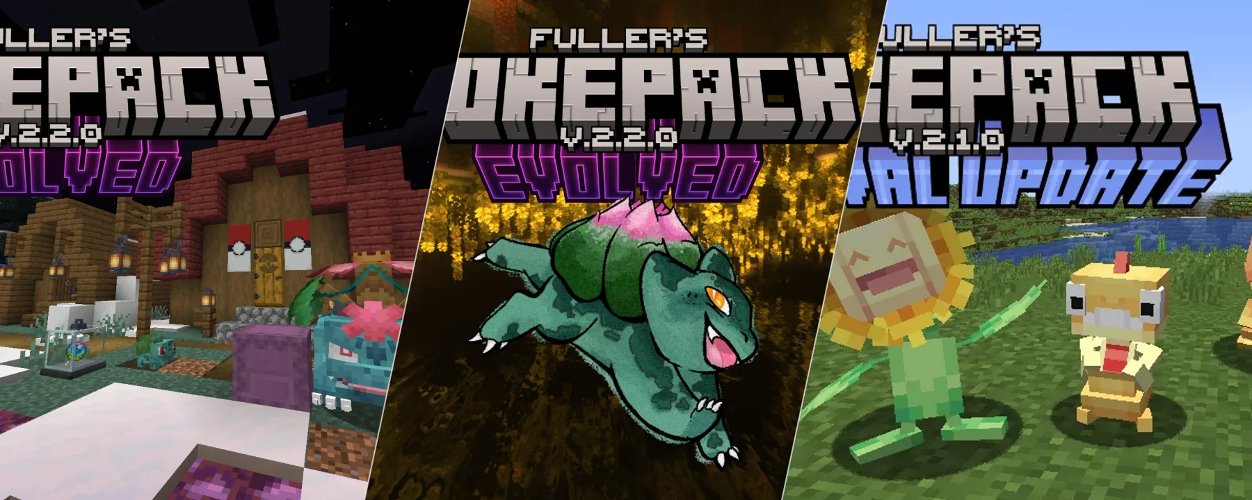 Fuller's PokePack: cobblemon / pokemon modpack — Fuller's PokePack: cobblemon / pokemon modpack screenshots 1–3