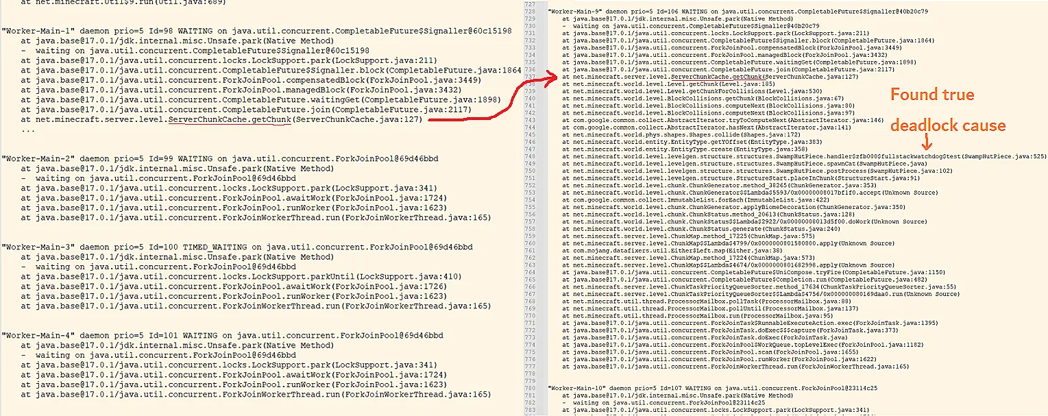 FullStack Watchdog — Example of how this mod improved watchdog crash logs